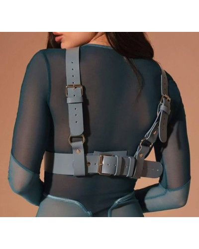 Harnais Buste Deliah Bleu gris 