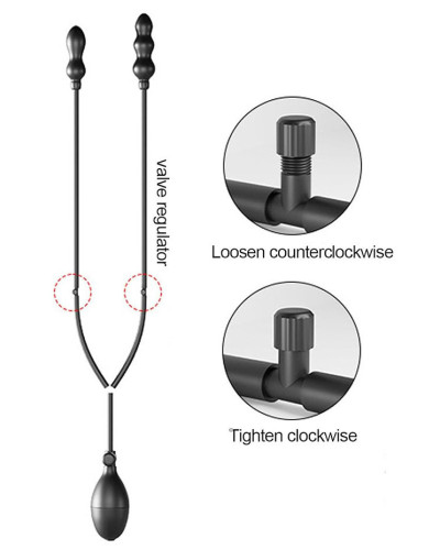 Double Plug gonflable Dualass 7.5 x 2.5cm 