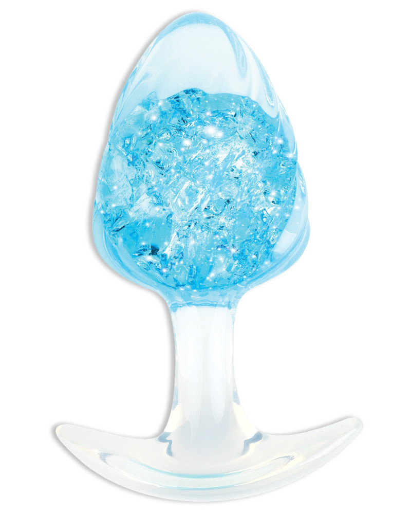 Plug transparent Crystalbutt L 9 x 4.5 cm 
