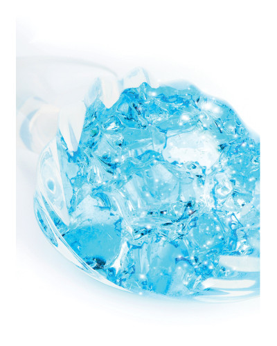 Plug transparent Crystalbutt L 9 x 4.5 cm 