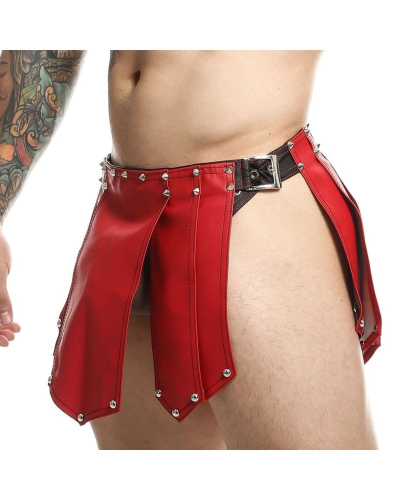 Jupe homme Sm Roman Skirt Rouge-Noire 