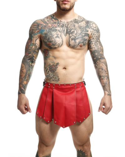 Jupe homme Sm Roman Skirt Rouge-Noire 