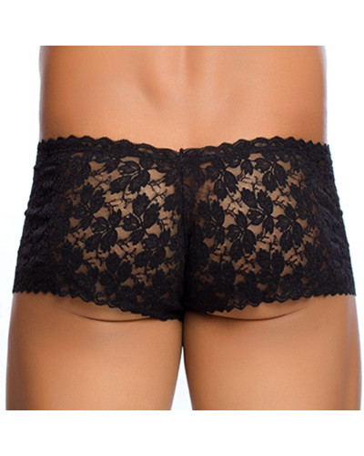 Boxer sexy Dentelle LACE MoB Noir 