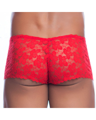 Boxer sexy Dentelle LACE MoB Rouge 