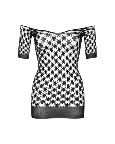 Mini Robe Fence Net Noire Taille:TU Taille Unique