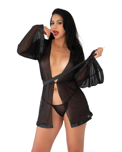Kimono + String Noir  