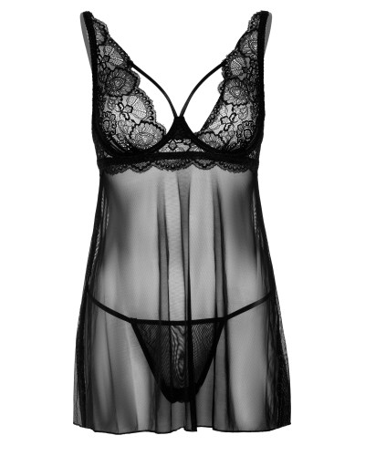 Nuisette + String Underwire Sheer Noir 