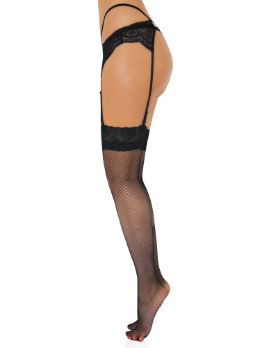 Bas Net Lace Noirs Taille:TU Taille Unique