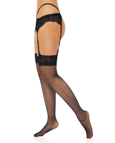 Bas Net Lace Noirs Taille:TU Taille Unique