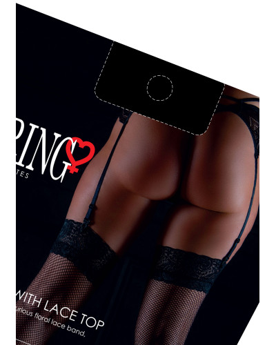 Bas Net Lace Noirs Taille:TU Taille Unique