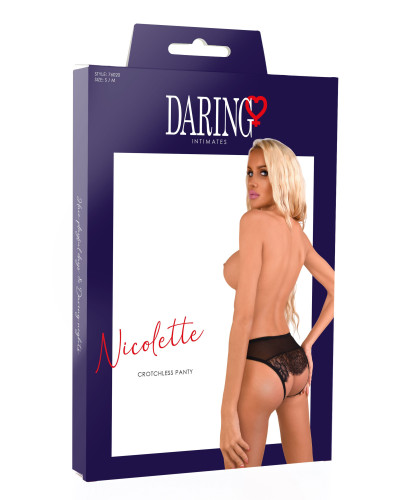 Culotte Ouverte Arrière Nicolette Noire 