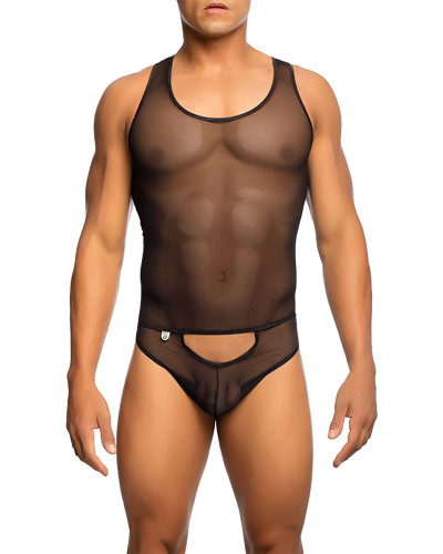 Body String Tulle Leandro Noir 