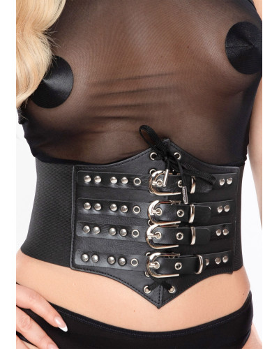 Corset À Lacets et Sangles Cinchery Noir 