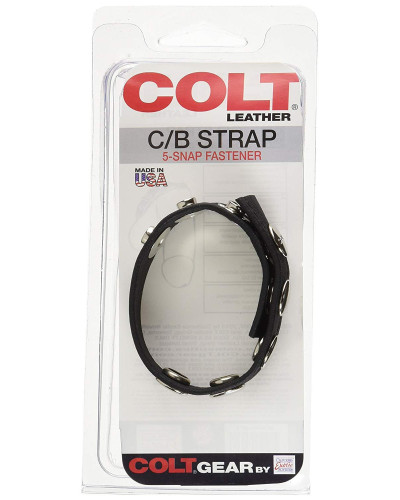 Cockring 5 pressions cuir 