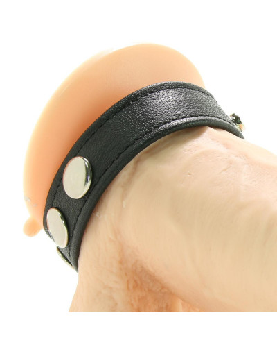 Cockring 5 pressions cuir 