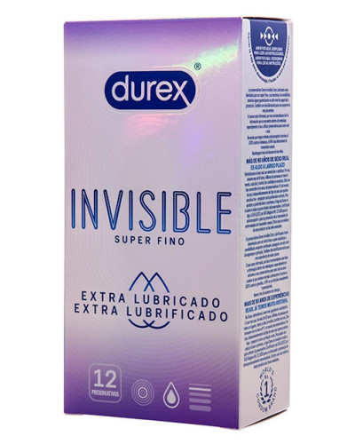 Préservatifs fins lubrifiés Invisible 52mm x12 