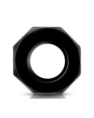 Cockring souple Polygon Noir 