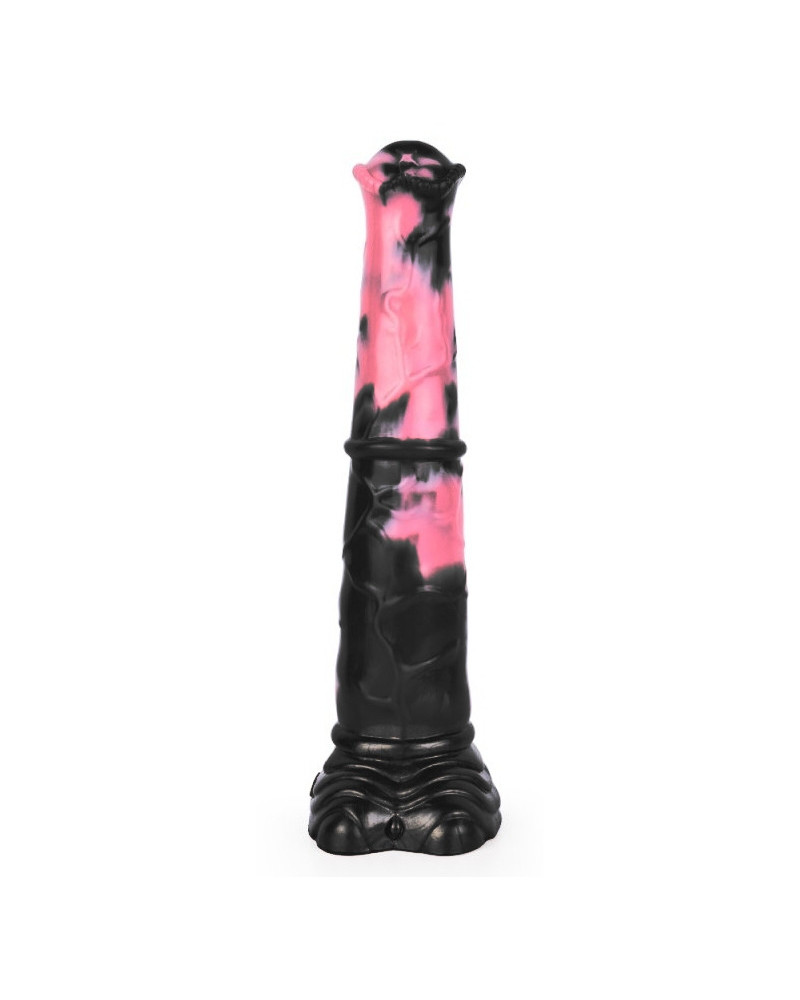 Gode Animal HULF 24 x 5cm Noir-Rose 