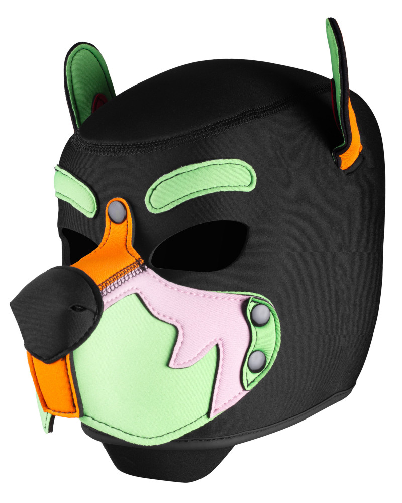 Cagoule Wolf Gang Noir-Orange 
