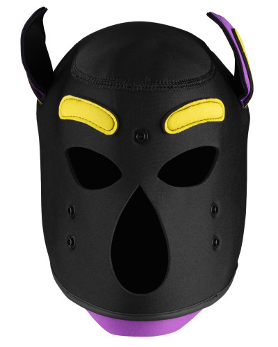 Masque Wolf Gang Noir-Jaune-Violet 