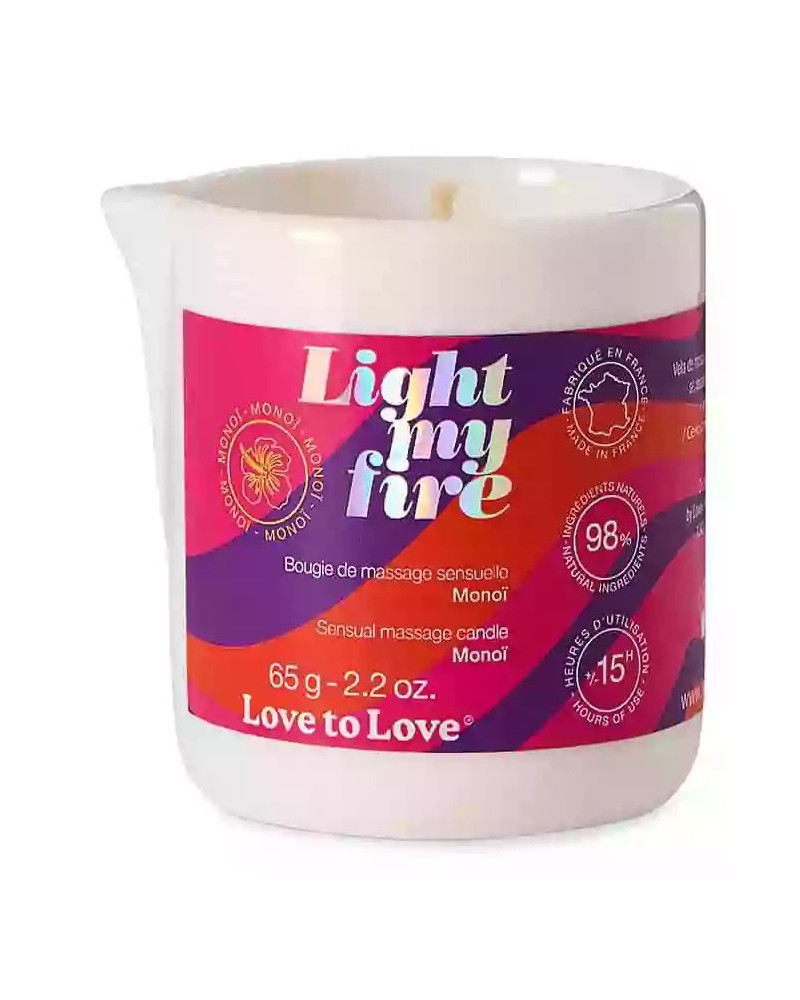 Bougie de Massage Light my fire 65g Monoï 