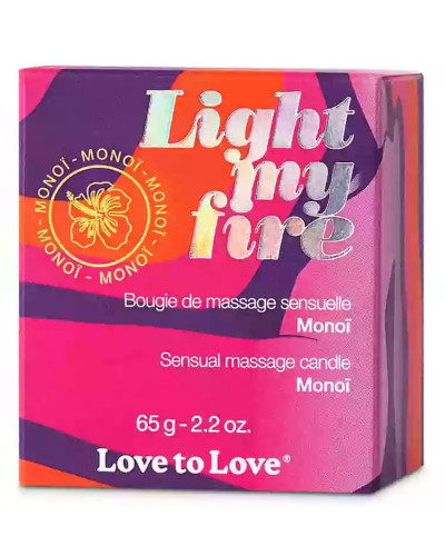 Bougie de Massage Light my fire 65g Monoï 