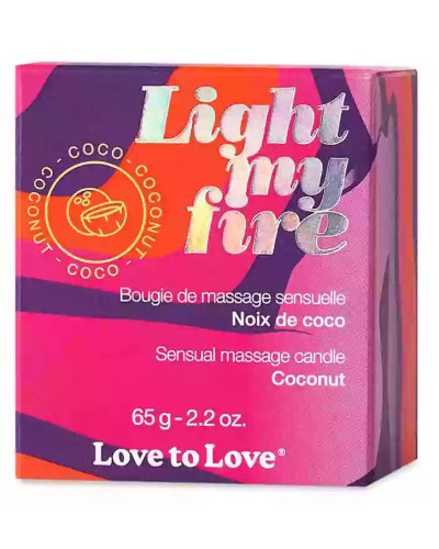 Bougie de Massage Light my fire 65g Noix de coco 