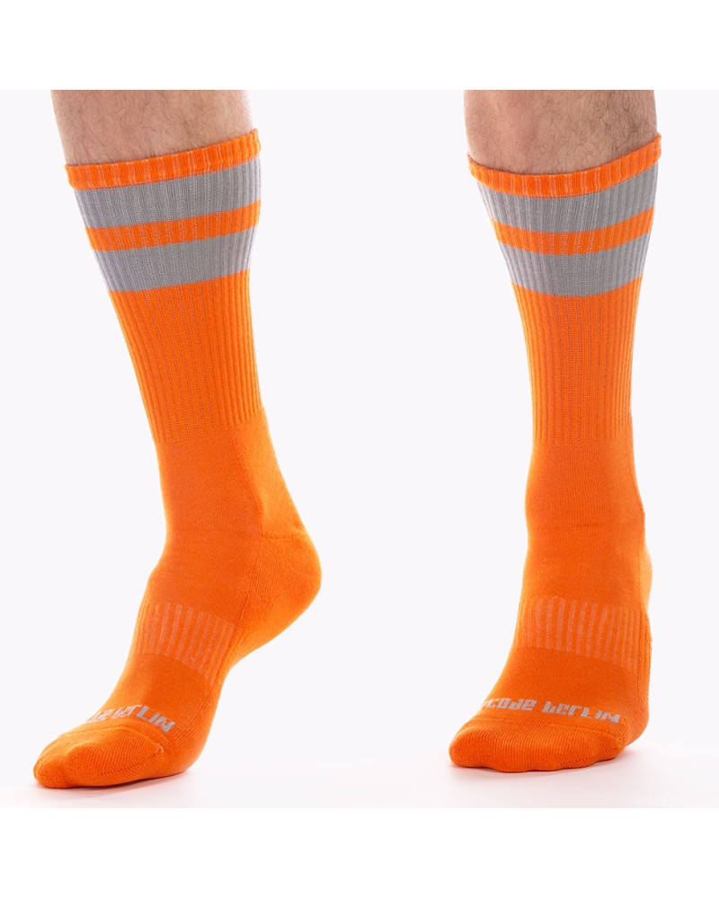 Chaussettes Gym Socks Orange-Gris 