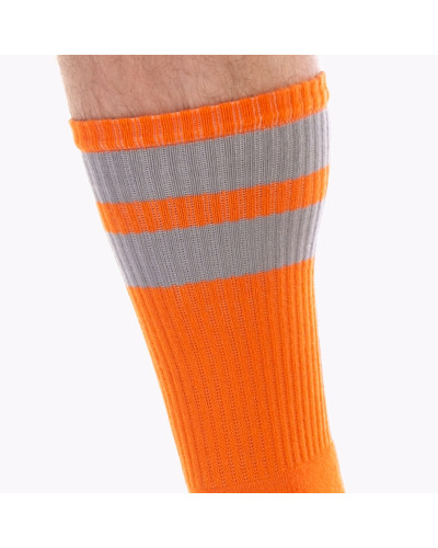 Chaussettes Gym Socks Orange-Gris 
