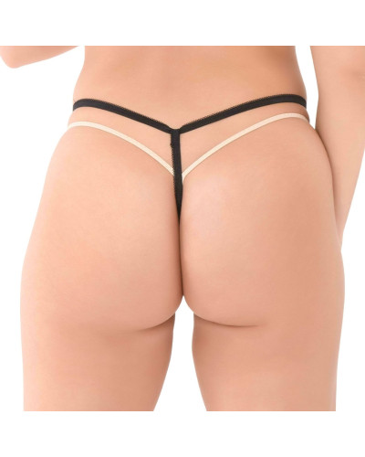 String Papillon Valerie Noir 