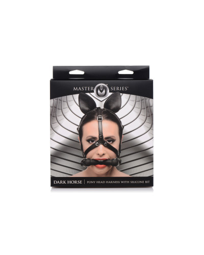 Harnais de Tête Dark Horse Simili 