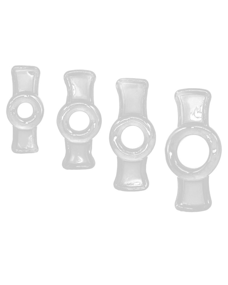 Mini Cockrings Bowring x 4 Transparents 