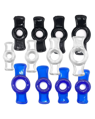 Mini Cockrings Bowring x 4 Bleus 