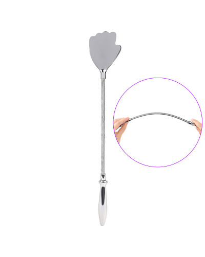 Paddle flexible 42cm Plug anal Silver hand 10 x 2cm 