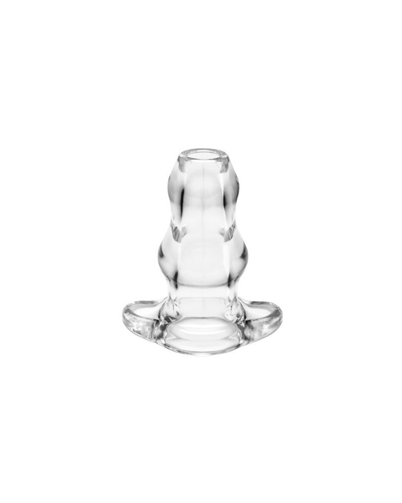 Double Tunnel Plug Extra-Large 14 x 7.8 cm Transparent 