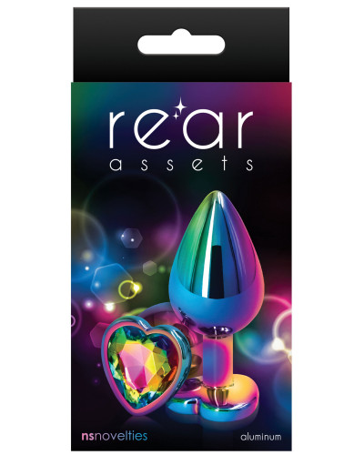 Bijou anal Heart Rainbow M 7 x 3.5cm 