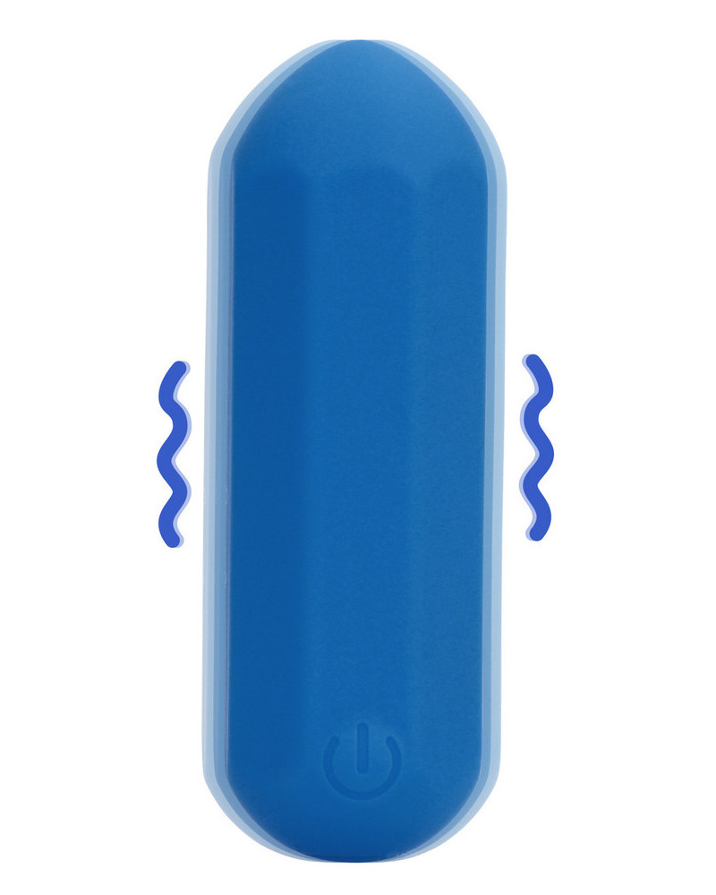 Mini-Vibro Jet Hexa 6 x 2.3cm Bleu 