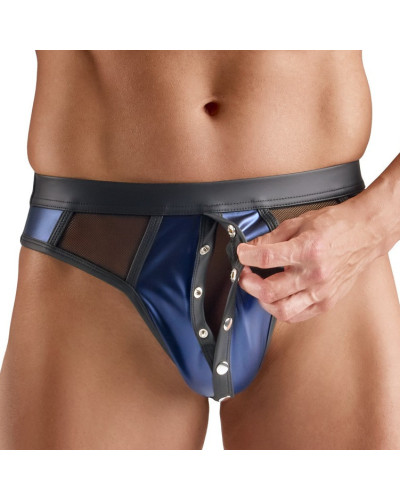 String avec boutons Notto Noir-Bleu 