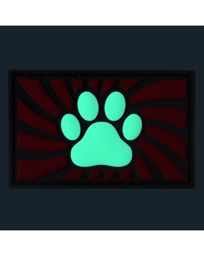 Tag Paw avec scratch Rouge 