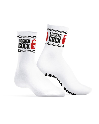 Chaussettes Locked Cock Blanches 