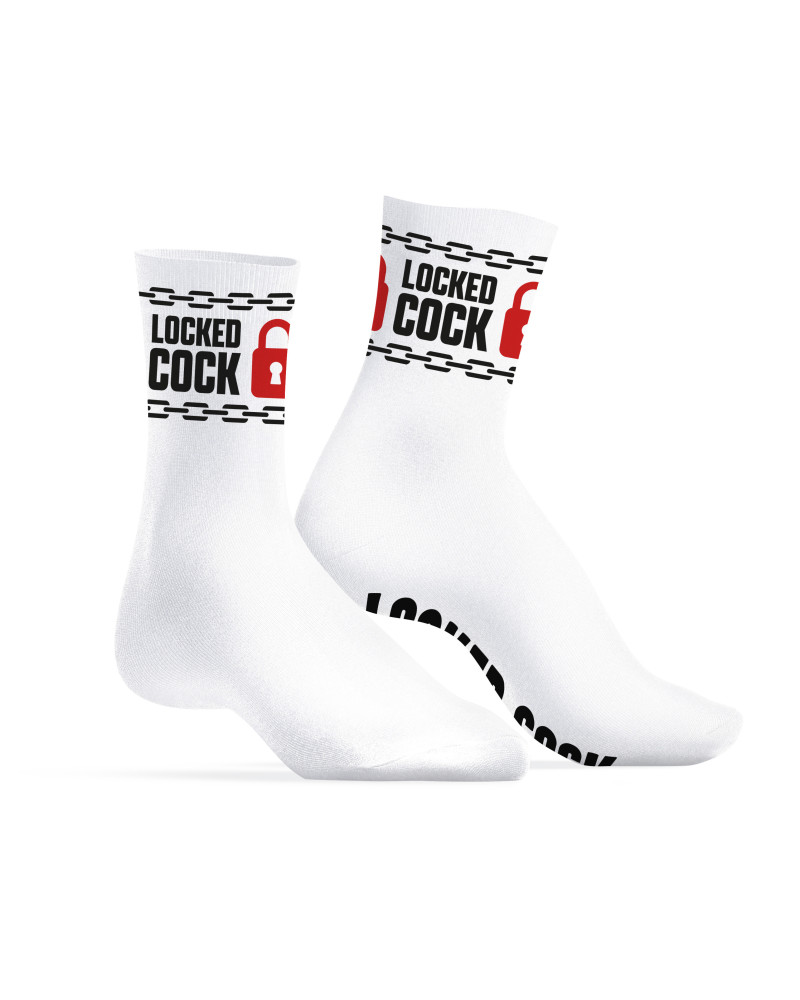 Chaussettes Locked Cock Blanches 