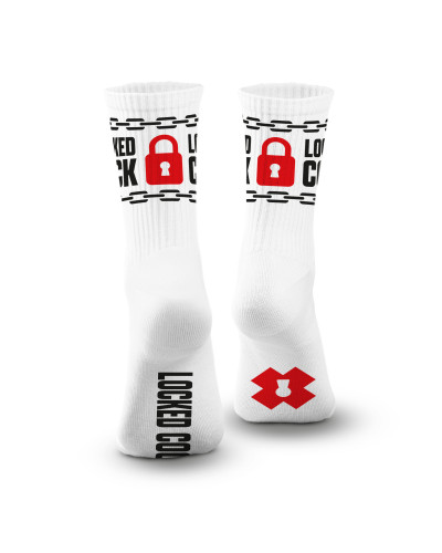 Chaussettes Locked Cock Blanches 