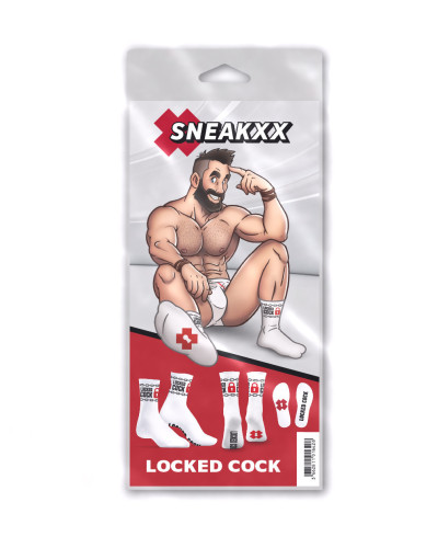 Chaussettes Locked Cock Blanches 