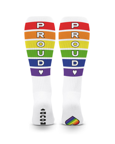 Chaussettes hautes Pride Proud Blanches 