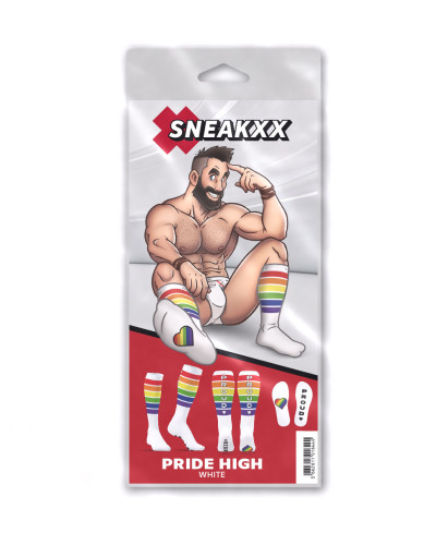 Chaussettes hautes Pride Proud Blanches 