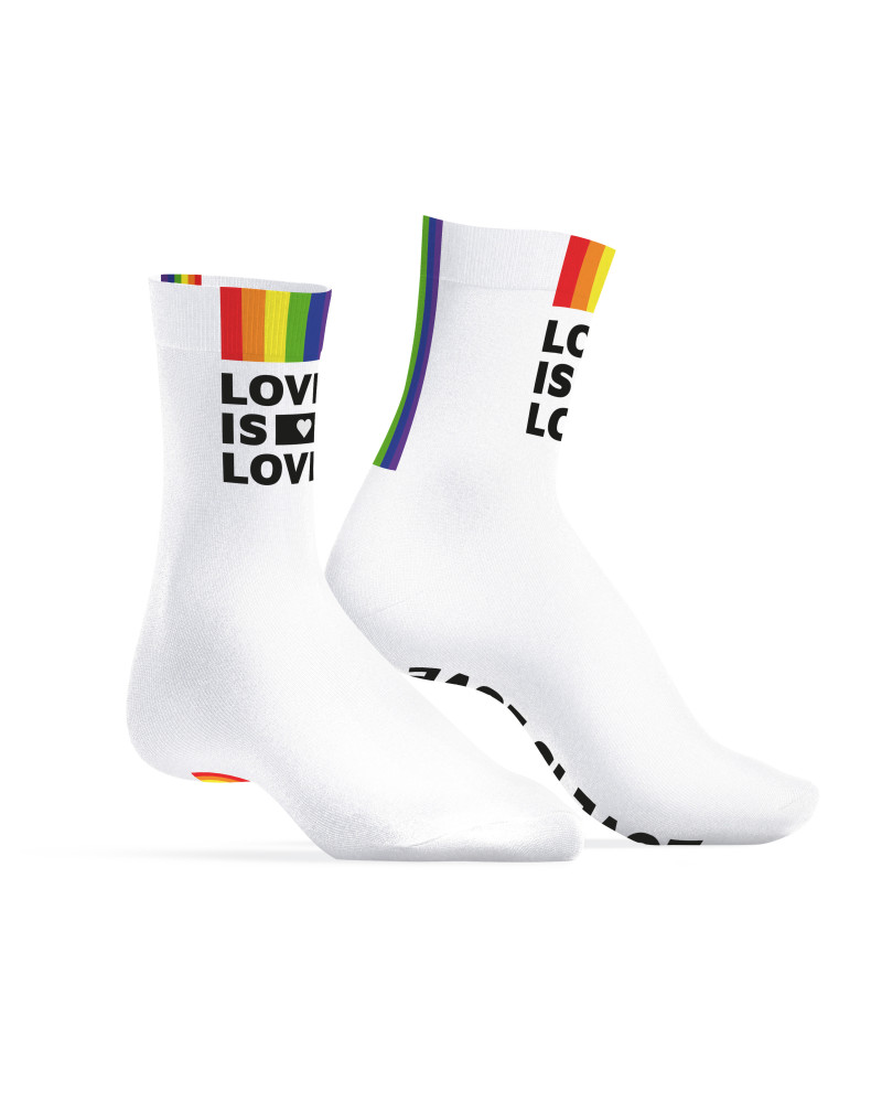 Chaussettes Love is Love Blanches 