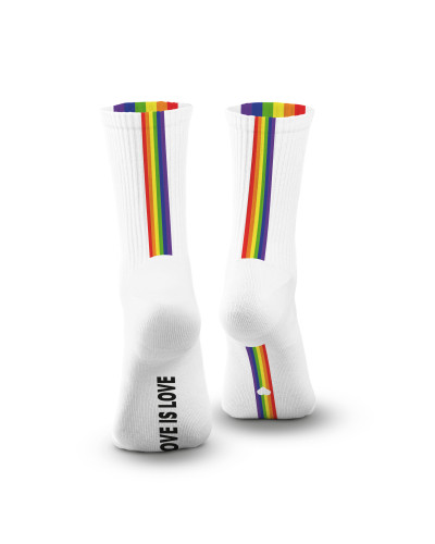 Chaussettes Love is Love Blanches 