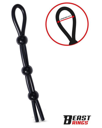 Cockring ajustable Multi Lasso 3 Billes 