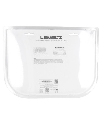 Plug gonflable Ribbed Levelz 9 x 4cm 