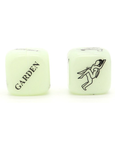 Dés coquins Glow dark 
